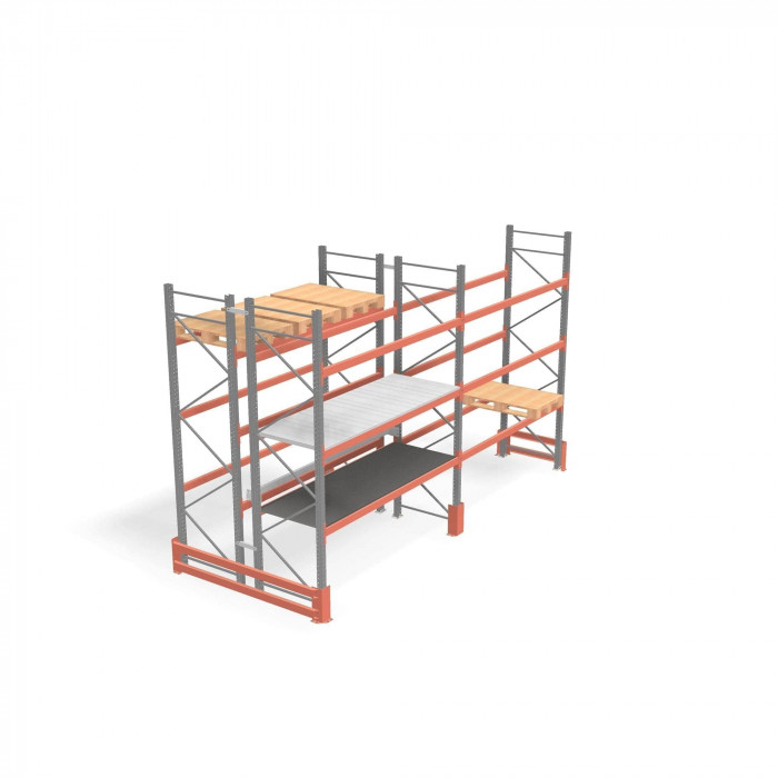Стеллаж паллетный фронтальный основной ДиКом СП-200-03