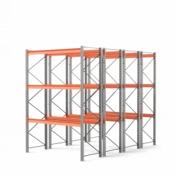 Стеллаж двойной глубины 4500х2700х1100 до 2430 кг / до 12670 кг секция