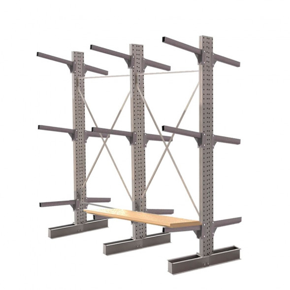 Стеллаж консольный двухсторонний КЛр 2500х3201х1300 (600) 3 яруса