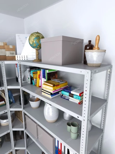 Стеллаж угловой МС 1800х1800х1800/600 мм 6 ярусов