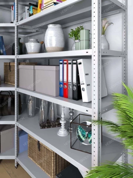 Стеллаж угловой МС 1800х1800х1800/600 мм 6 ярусов