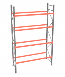 Стеллаж палетный ДиКом СП 5000х1800х1000 с 4 ярусами до 5500 кг / до 2750 кг на паллет П-90