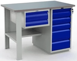 Верстак Практик с подвесным ящиком рабочий WT120.F1/WD5.100