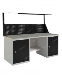 Верстак с полками, двумя экранами и освещением WTS 200.PТ1.Т1.011