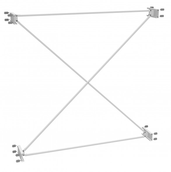 Раскосная система 2700 спаренных рядов стеллажей