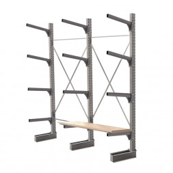 Стеллаж консольный односторонний КСр 2500х3294х960 4 яруса