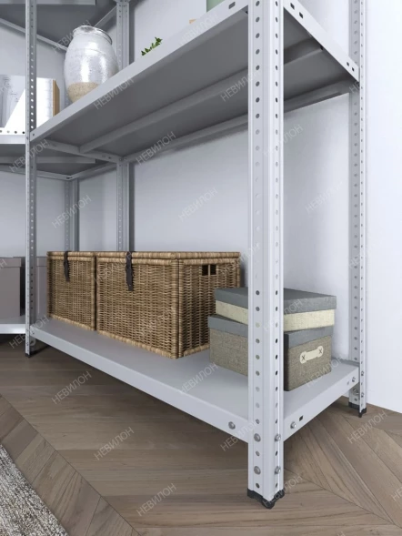 Стеллаж угловой МС 2500х1500х1500/300 мм 4 яруса