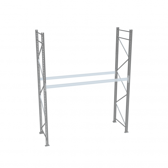 Стеллаж палетный ДиКом СП 2000х2250х1000 с 1 ярусом до 2600 кг / до 1300 кг на паллет П-70
