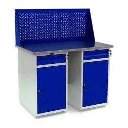 Верстак с полками и экраном в сарай WT120.WD2/WD2.010