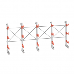 Стеллаж консольный СТ-062 2450х6160х830 3 яруса +О односторонний