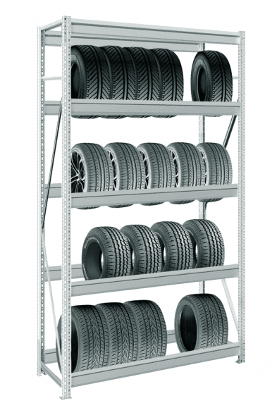 Стеллаж MS Pro Z для колес 3000х1200х400 мм 5 ярусов