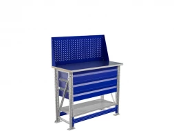 Верстак с металлической столешницей мини MT100.MF1/MF1.311