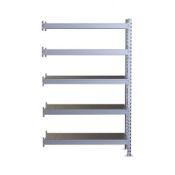Стеллаж SGR-V 2500х1200х800 5 ярусов (рамы, балки, настил - цинк) ДС