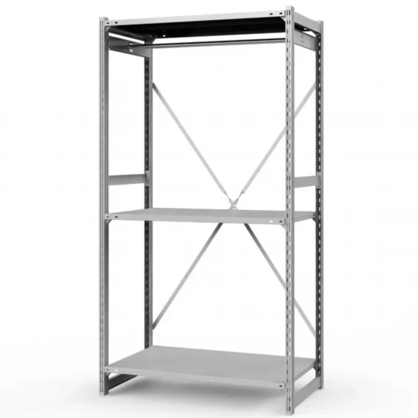 Стеллаж металлический ГТС Универсал, 2000x1000x600 мм.Штанги: 1шт. Полки: метал. усил. 3 шт. (ТСУ 20100632ш1)