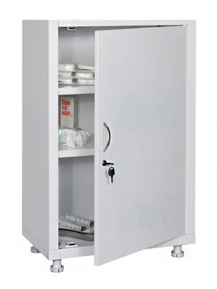 Шкаф медицинский со стеклом HILFE МД 1 1760/SG