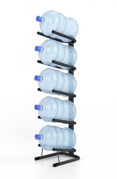 Стойка Бридж-5 для 5 бутылей по 19 л, черный