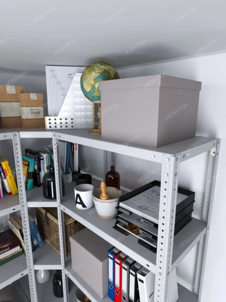 Стеллаж угловой МС 2200х1400х1400/500 мм 6 ярусов