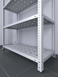 Стеллаж ТС Лайт 1800х700х800 с 5 перфорированными полками