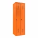 Шкаф металлический двухсекционный оранжевый