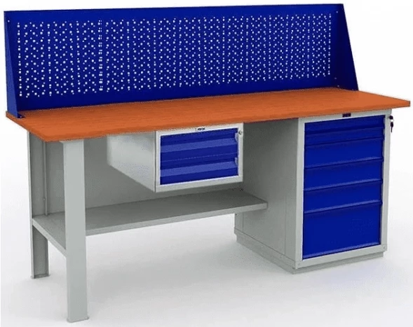 Верстак Практик с ящиками и подвесным ящиком W200.F2/WS6.110