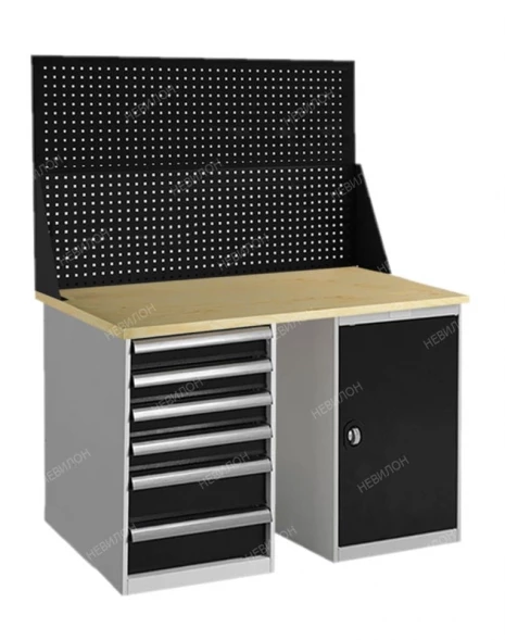 Верстак с деревянной столешницей W 150.PТ1.Т6.020 1500 мм