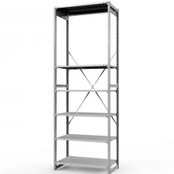 Стеллаж металлический ГТС Универсал, 3000x1000x600 мм.Штанги: 1шт. Полки: метал. 6 шт. (ТСУ 30100660ш1)