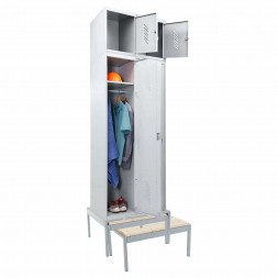 Шкаф LS-K-780 с выдвижной скамьей с антресолью