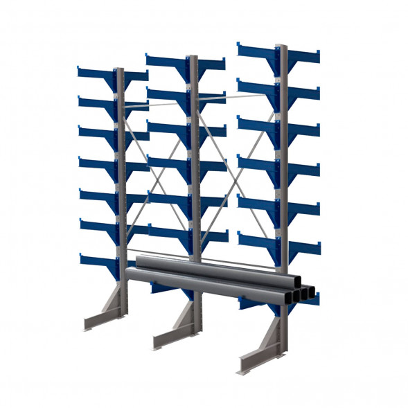 Стеллаж консольный двухсторонний КТр 4000х3360х1800 (800) 7 ярусов