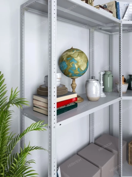 Стеллаж угловой МС 1500х1600х1600/400 мм 3 яруса