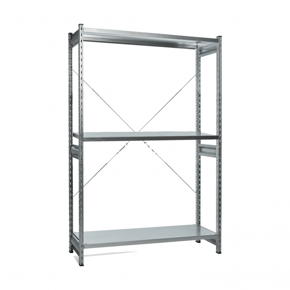 Стеллаж СТ-031 цинк 2491х1300х500 3 полки до 250 кг