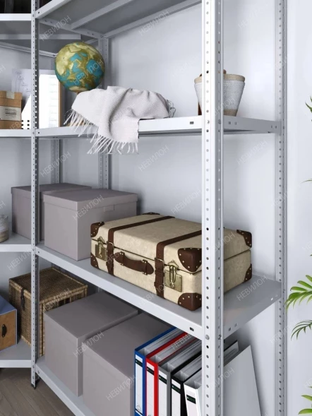 Стеллаж угловой МС 2500х1800х1800/600 мм 5 ярусов