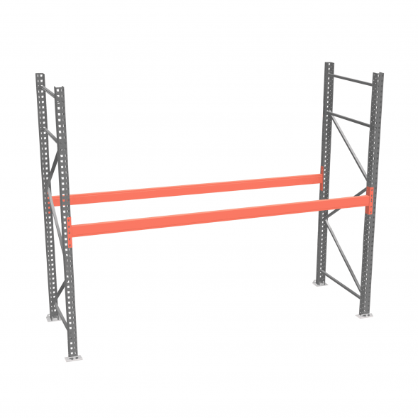 Стеллаж палетный ДиКом СП 2000х1800х1000 с 1 ярусом до 3300 кг / до 1650 кг на паллет П-70