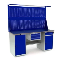 Верстак металлический стационарный с освещением WT180.WD1/WD2.121