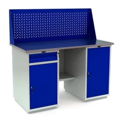 Верстак с полками и экраном гаражный WT140.WD2/WD1.010