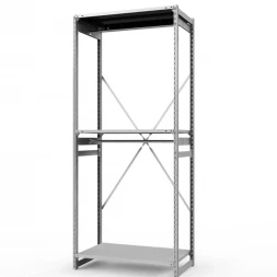 Стеллаж металлический ГТС Универсал, 2500x1000x500 мм.Штанги: 2шт. Полки: метал. усил. 3 шт. (ТСУ 25100532ш2)