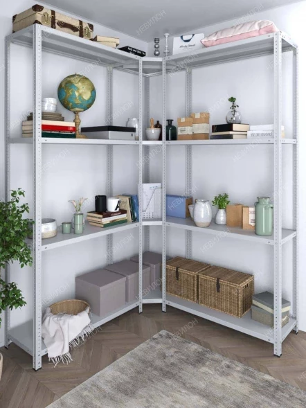 Стеллаж угловой МС 2500х1700х1700/500 мм 4 яруса