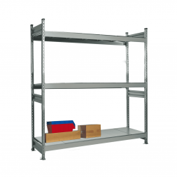 Стеллаж СТ-023 2700х1200х800 с 3 ярусами (рамы и настил - окрас)