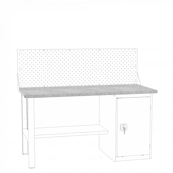 Настил Н-1.6 в сборе(настил оцинкованный+МДФ)