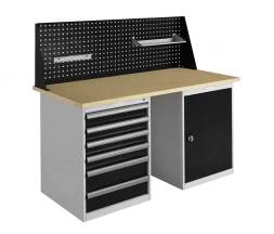 Верстак с экраном и освещением производственный W160.T6/T1.010