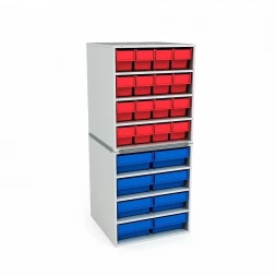 Стационарная кассетница ДиКом на 2 яруса - НАБОР