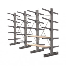 Стеллаж консольный двухсторонний КСр 2500х4392х1600 5 ярусов