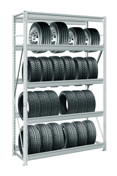 Стеллаж MS Pro Z для колес 3000х1200х500 мм 5 ярусов