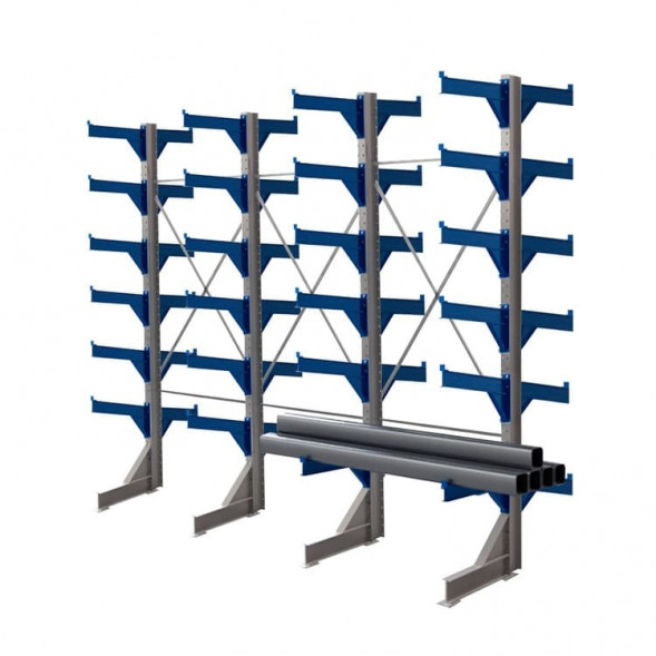 Стеллаж консольный двухсторонний КТр 4000х4980х2200 (1000) 6 ярусов