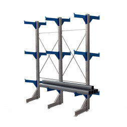 Стеллаж консольный двухсторонний КТр 4000х3360х2600 (1200) 3 яруса