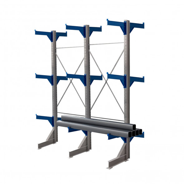 Стеллаж консольный двухсторонний КТр 4000х3360х2600 (1200) 3 яруса