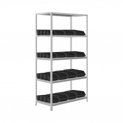 Стеллаж с 16 ящиками 1600х1000х400 5 полок