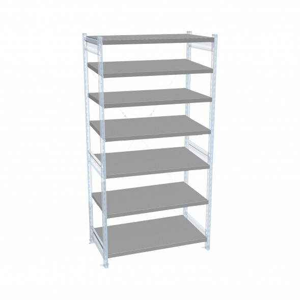 Стеллаж СТ-031 цинк 2279х1000х800 7 полок до 300 кг