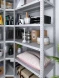 Стеллаж угловой МС 1800х1300х1300/400 мм 6 ярусов