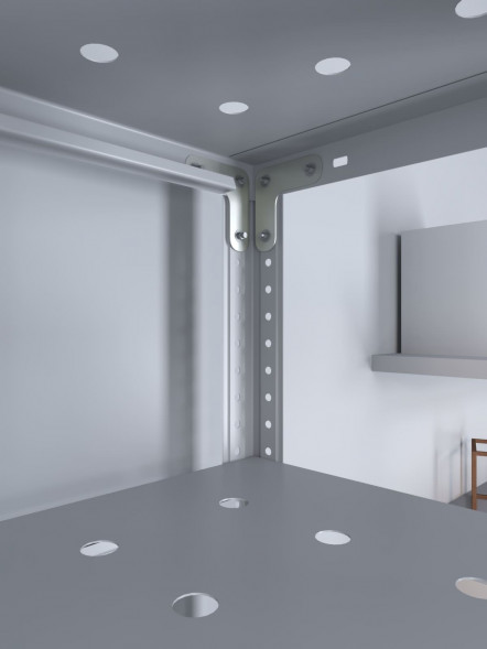 Стеллаж ТС Лайт 1500х1200х400 с 8 перфорированными полками