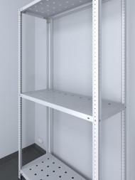 Стеллаж ТС Лайт 1800х1000х400 с 3 перфорированными полками